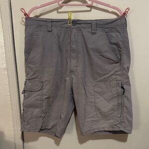 Source Unknown Men's Light Gray Cargo Shorts
